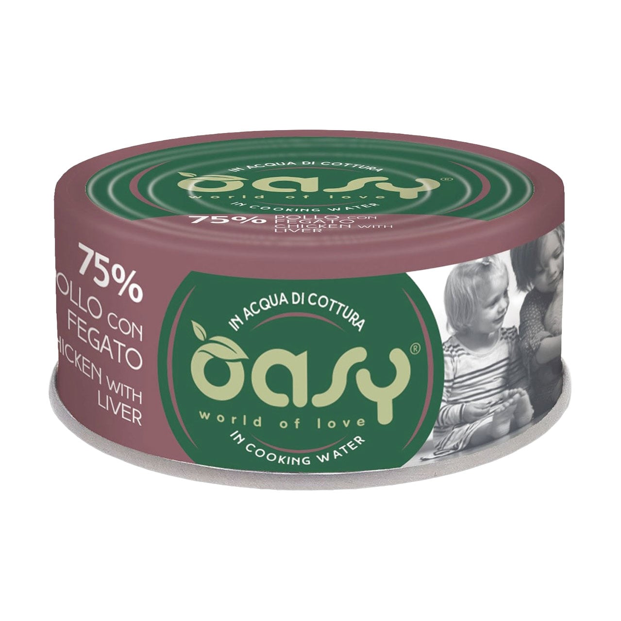 Вологий корм для дорослих котів Oasy Cat Wet More Love з куркою та печінкою, 70 г